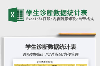 2022學(xué)生診斷數(shù)據(jù)統(tǒng)計(jì)表免費(fèi)下載