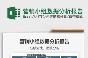 2021營銷小組數據分析報告免費下載