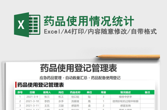 2021藥品使用情況統(tǒng)計(jì)免費(fèi)下載