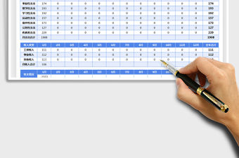 2021財務報表生活日記賬免費下載