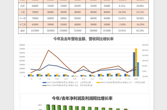 2022企业年度营收财务报表分析免费下载