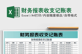 2022財務報表收支記賬表免費下載