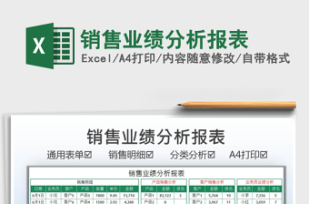 2021銷售業(yè)績(jī)分析報(bào)表免費(fèi)下載