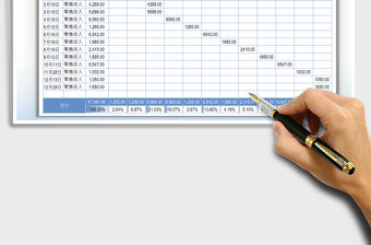 2021銷售收入統計-自動免費下載