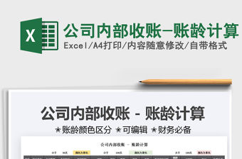 2021公司內部收賬-賬齡計算免費下載