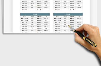 2022通用工資表-工資單免費(fèi)下載