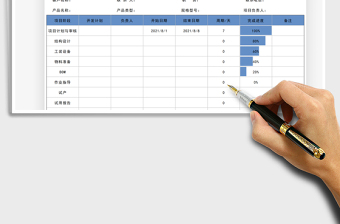 2021新產(chǎn)品開發(fā)進(jìn)度跟蹤表免費(fèi)下載
