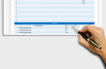 2022工作计划总结表评价自动统计免费下载