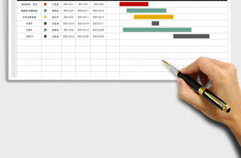 甘特圖月計劃表免費下載