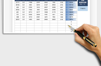 2021家具促销业绩明细表免费下载