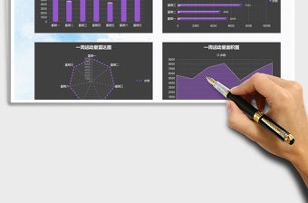 2022一周運動量統(tǒng)計對比圖表模板免費下載