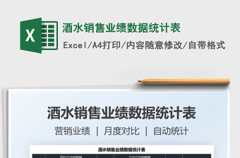 2021酒水銷售業(yè)績數(shù)據(jù)統(tǒng)計表免費下載