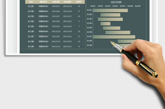 2021項目甘特圖-工作計劃表免費下載