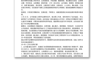 202120xx年學(xué)習(xí)集團(tuán)公司職代會報告心得體會范文