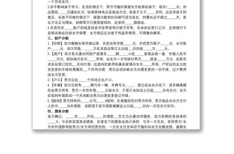 夫妻標(biāo)準(zhǔn)版離婚協(xié)議書20xx年