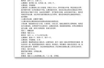2021趣味運動會活動組織實施方案