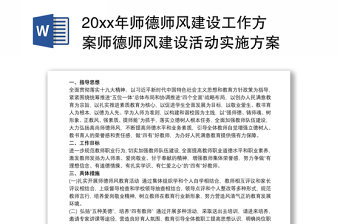 2022学校师德师风建设汇报课件