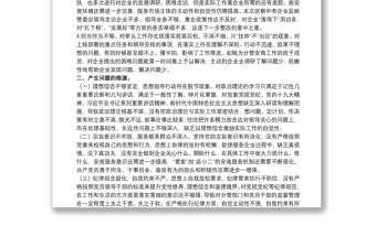 關(guān)于20xx年開發(fā)區(qū)巡察整改民主生活會(huì)對(duì)照檢查材料范文