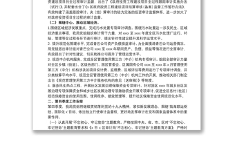 審計局關于20xx年第三季度工作總結以及第四季度工作安排的報告
