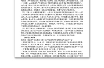 20xx年關于開展于“三重一大”決策制度執行情況的自查報告范文