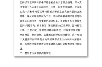 持续集中整治困扰基层形式主义问题实施方案