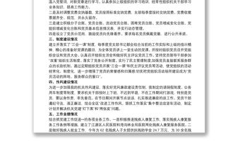 五星級黨支部自評報告