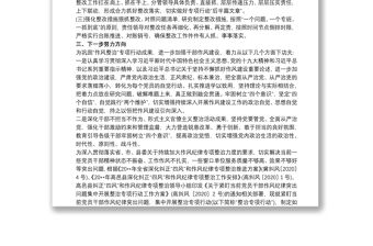 關于黨員干部作風紀律突出問題專項整治行動總結報告