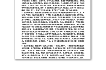 辦公室主任個人工作總結(jié)范文三篇