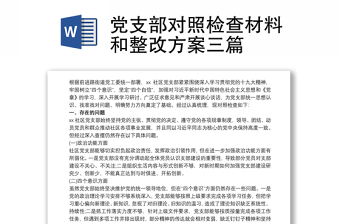 5个带头2022年党支部对照检查材料