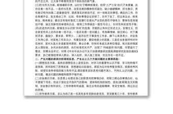 黨員干部主題教育個人檢視問題清單及整改措施