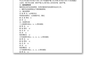 鄉(xiāng)鎮(zhèn)防洪防汛應(yīng)急預(yù)案新版