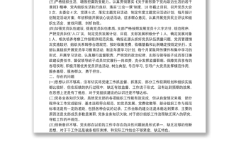基層黨支部規(guī)范化標(biāo)準(zhǔn)化建設(shè)自查報告
