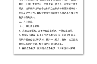 鄉(xiāng)鎮(zhèn)森林防火和消防安全工作方案5篇