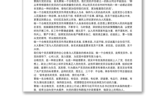 爭做合格黨員心得體會1000字三篇