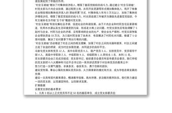 黨支部基本情況簡介 最新黨支部概況范文最新