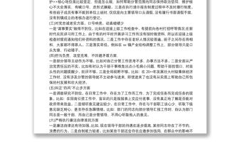 20xx年度領導班子主題教育專題民主生活會檢視剖析材料