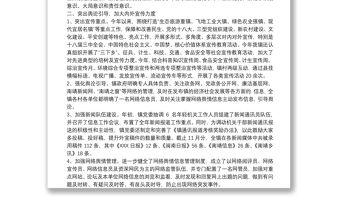 2021鄉鎮宣傳思想文化工作總結及思路