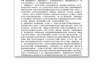 公司先進黨支部事跡材料