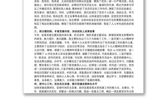 20xx年書記抓黨建述職報告