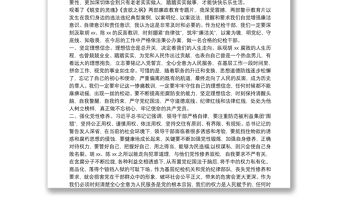 公安警示教育學習心得體會