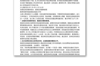 黨建品牌創建工作總結