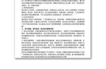 廉潔風險防控總結心得最新