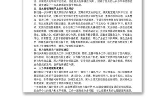 學校黨支部書記履行黨建工作職責述職報告