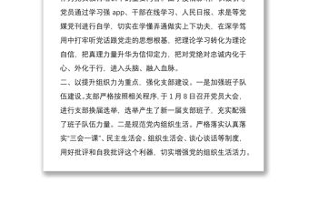 一季度黨支部工作總結及下步工作打算