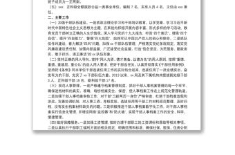 關于組織人事工作專題匯報材料范本