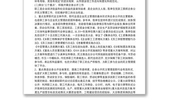 企務公開民主管理自查報告