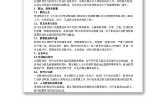 銀行防洪防汛工作方案