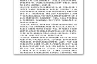 3篇縣處級黨員領(lǐng)導(dǎo)干部（黨委書記）提拔考察政治素質(zhì)自查自評個人總結(jié)報告