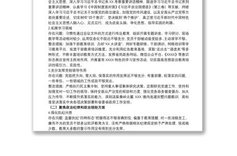 20xx年開展嚴重違紀違法以案促改專題組織生活會整改工作方案范文