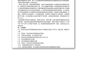 民族團(tuán)結(jié)進(jìn)步創(chuàng)建工作計(jì)劃